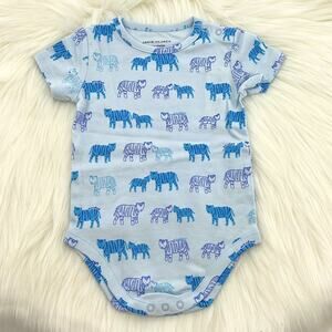 Janie and Jack Tiger Print One Piece - Blue - 3-6 Months - New with tags